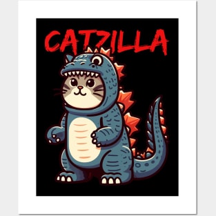 Catzilla Posters and Art